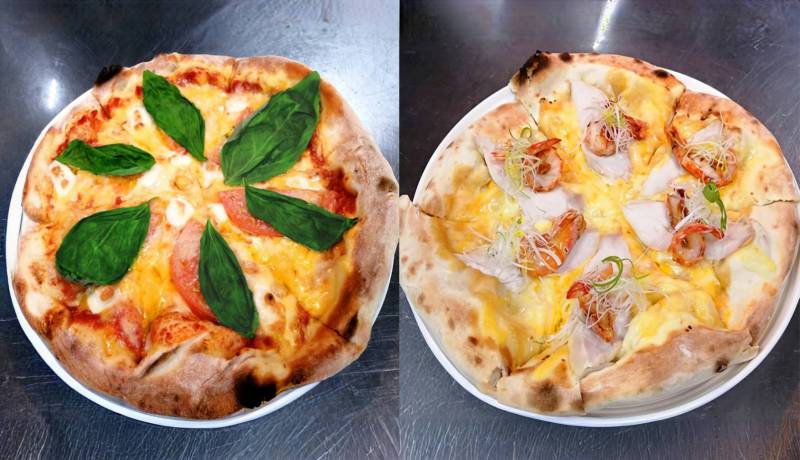 マルゲリータ＆ネギ味噌ピッツア