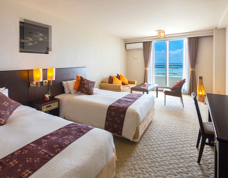 メル55507です。藤島部屋 デラックスオーシャンビュー | 客室 | サイプレスリゾート久米島【公式】